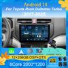 Автомагнитола Android 14 Для Toyota Rush Daihatsu Terios 2017 2018 2019 2020 Мультимедиа GPS Навигация Авто Стерео Проигрыватель Головное Устройство