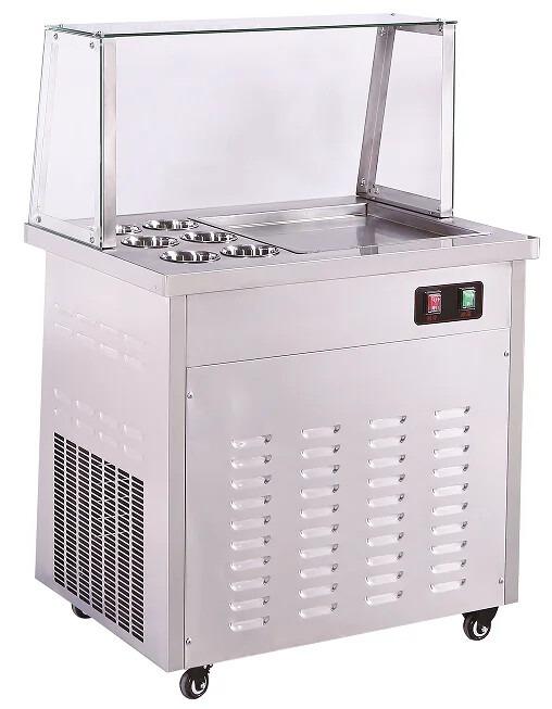 Роллы из мороженого Машина для приготовления роллов из мороженого Морозильная камера Машина для мягкого мороженого