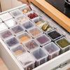 Sealed Spices Packaging Storage Box Transparent Seasoning Storage Box Spice Organizer  Refrigerator