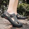 Fashion Handmade New Summer Mesh Beach Men Sandals Men's Sandals Beach Shoes Lightweight Outdoor Sandals Breathable Casual Sneakers Male