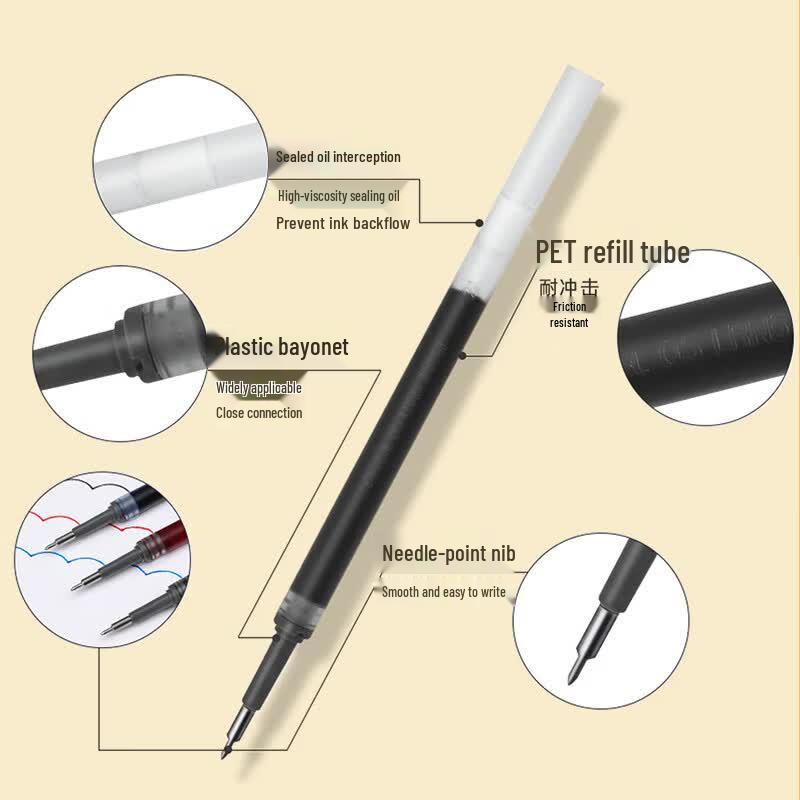 Сменные стержни для гелевой ручки Pentel 0,5 мм, быстросохнущие