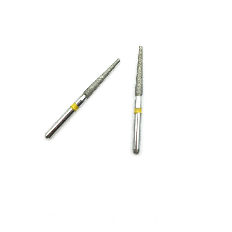 10 шт., набор стоматологических сверл с алмазными борами FG 1,6 мм, подходят для высокоскоростных наконечников, полирующих стоматологических боров TF-12EF