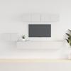 5 piece TV cabinet set white particleboard