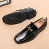 Модная мужская повседневная обувь Кожаные лоферы Офисные туфли для мужчин Туфли-броги для вождения Слипоны Модная обувь для вечеринок Мужские туфли-оксфорды