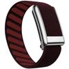 Whoop 5.0 Nylon Elastic Sport Band with Shiny Metal Frame (Gold/Silver)