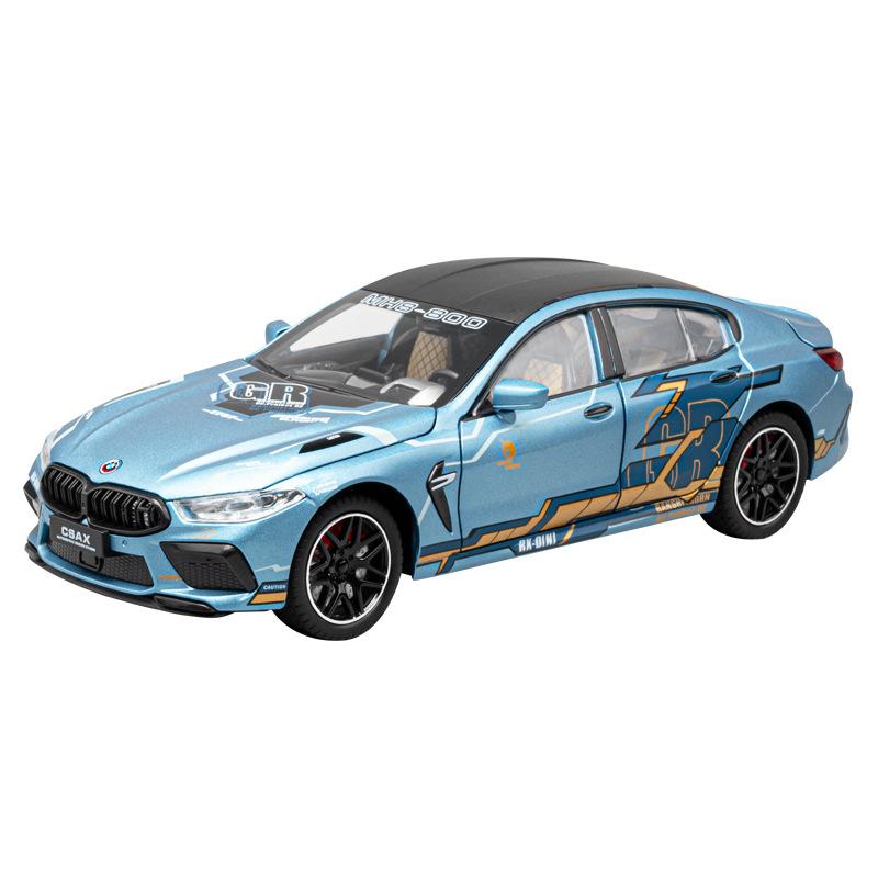1/24 BMW M8 MANHART MH8 800 Суперкар Литой Металлический Сплав Модель Машины Коллекционирование Хобби Книжная Полка Компьютер Украшение Подарок для Друга Коробка