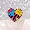 Панк Готика Сердце Эмалевые Значки На Заказ Красочные Сердечки Нашивки Броши Значки на Лацкан Ювелирные Изделия Подарок для Друзей