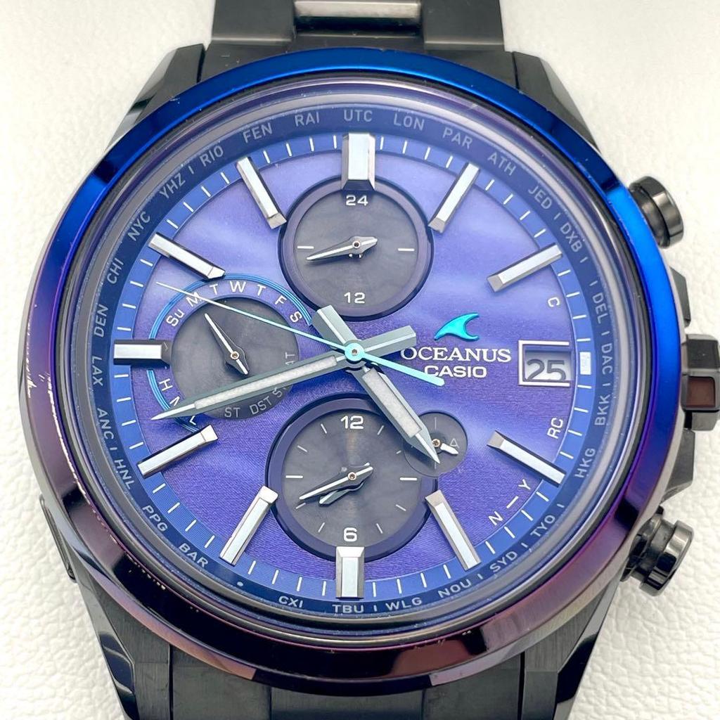 Used Ultra Rare CASIO OCEANUS OCW-T4000AWB-2AJF with box and manual
