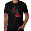 Spaghetti Horn Tshirt Soft Casual Short Sleeve Cotton Tee Tshirt