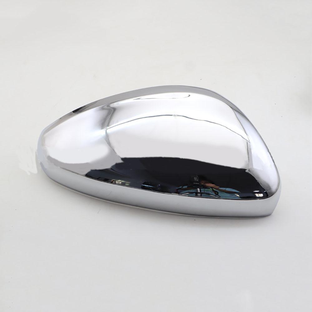 Right Door Wing Mirror Cover Cap Case Chrome For Peugeot 208 2012-2019