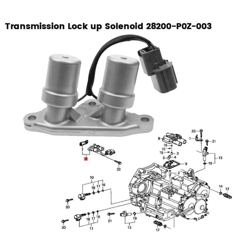 Powerful Transmission Lockup Solenoid 28200-P0Z-003 For Honda Odyssey Accord 1996-2002 Shift Valve Payoff Shaft Speed Sensor