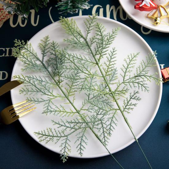 30 шт. искусственные сосновые ветки без полива многоразовые реалистичные искусственные растения для рождественского украшения дома