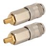 2 Pack Portable Air Compressor Adapters Heavy Duty Steel Male Thread To US Valve 3 In 1 Quick Connector Coupler for