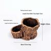 Retro Cement Tree Stump Succulent Planter
