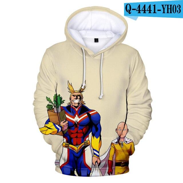 Новое Аниме Ванпанчмен Сайтама Толстовка с капюшоном Худи Косплей Костюм Новая Флисовая Куртка и Пальто Харадзюку