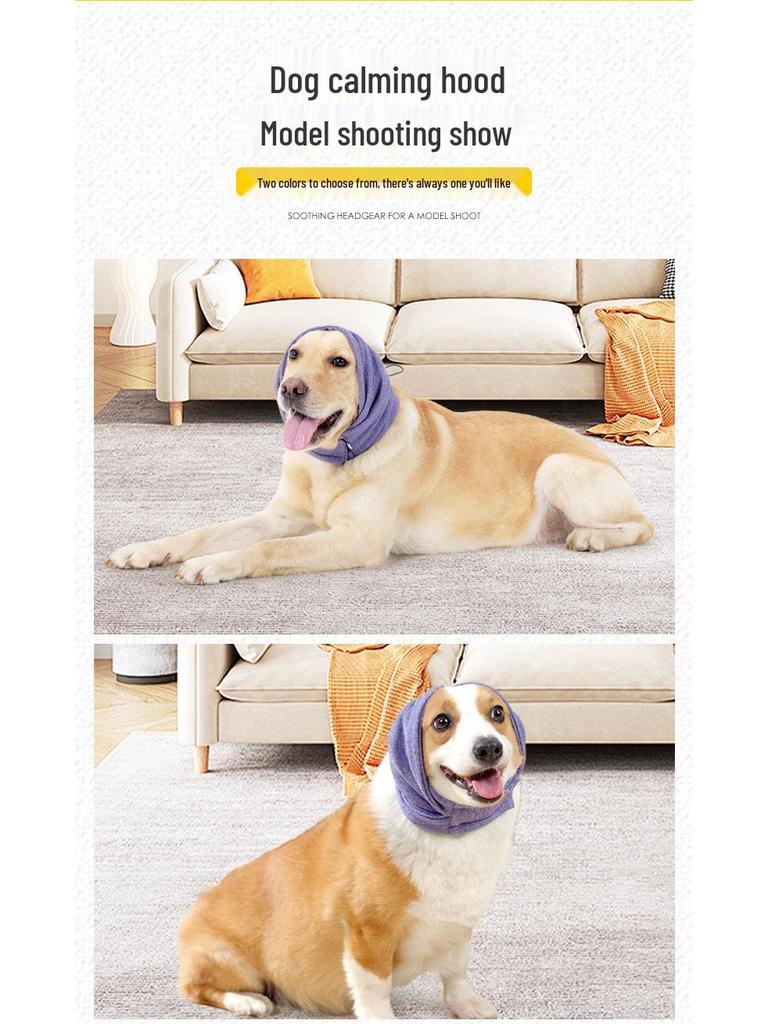 Adjustable Dog Calming Ear Muffs - Anti-Thunder Winter Warmth Headband