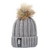 High Quality Letter B Cotton Beanies Wool Fur Pompom Winter Hat For Women Girls Warm Knitted Hat