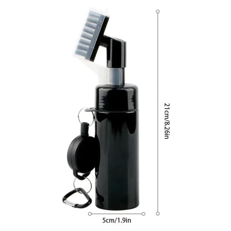 Push-type Golf Club Groove Brush Large Capacity Squeeze Club Cleaner  Golf Gift