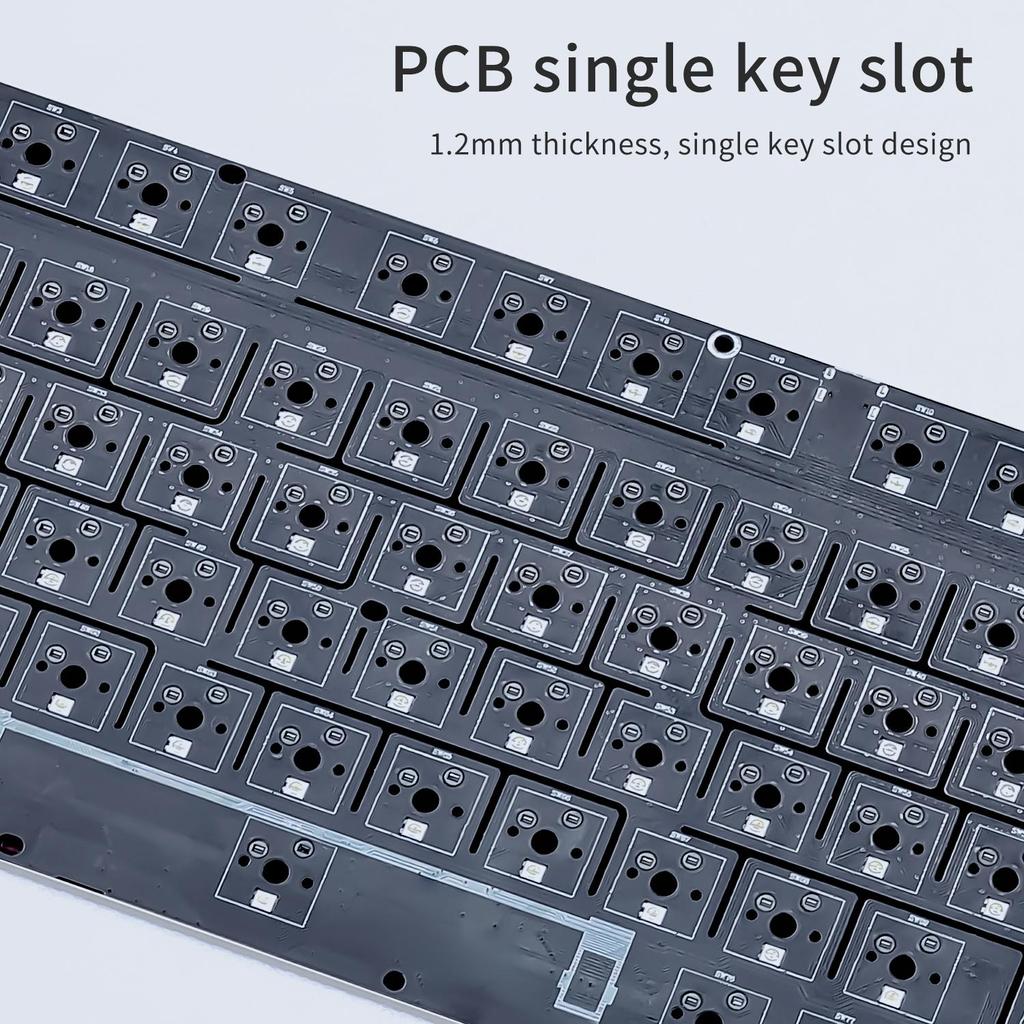 Ajazz AK820 MAX Боковая гравировка Беспроводная Bluetooth игровая механическая клавиатура Игровая Офисная Все клавиши Горячая замена