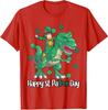 Dino Saint Patricks Day Leprechaun Patrex Funny Unisex T-Shirt