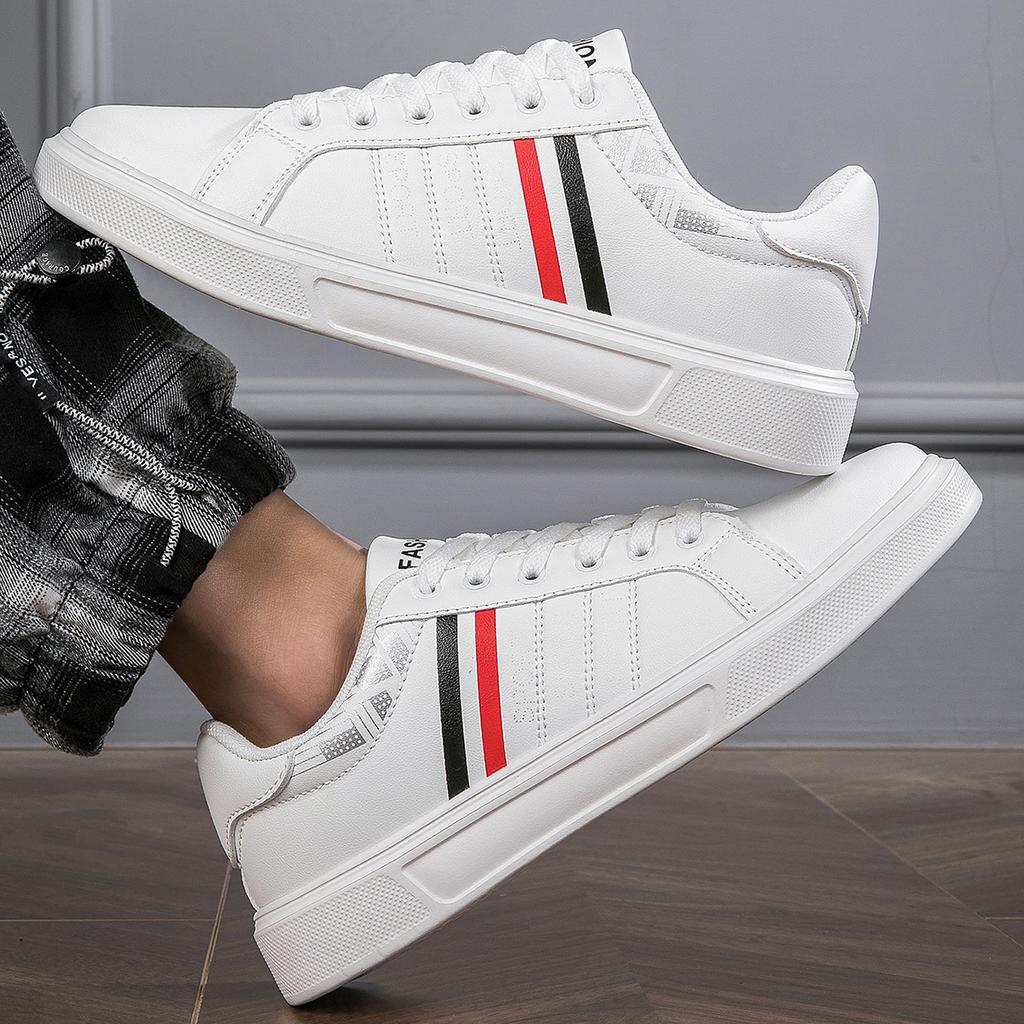 Мужские кроссовки белые повседневные туфли весна осень нескользящие пара легкие водонепроницаемые скейтборд обувь мужские Chaussure Hommes