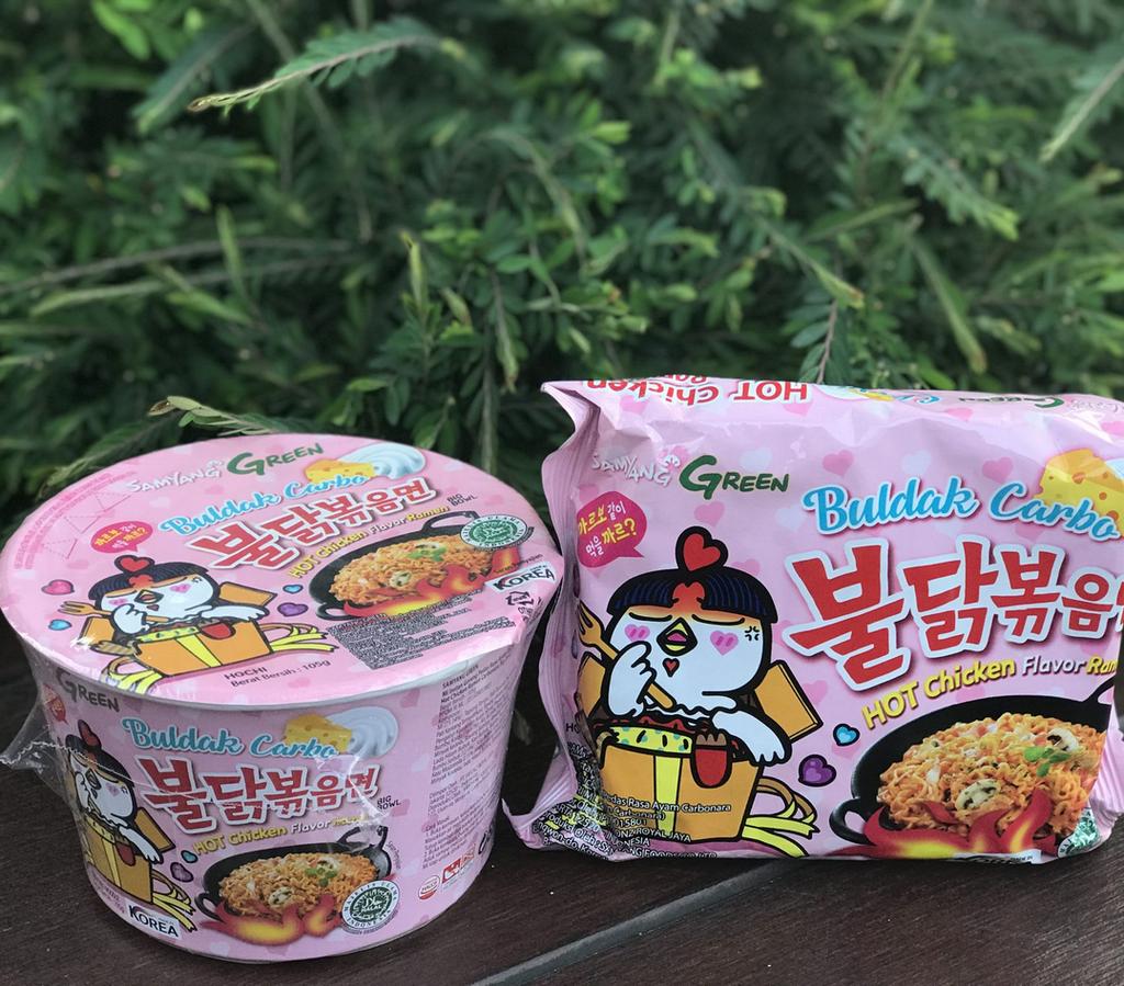 Рамен Samyang Carbo со вкусом острого куриного мяса в большой кружке / маленькой кружке / пакете / Kfood, Аутентичная корейская еда