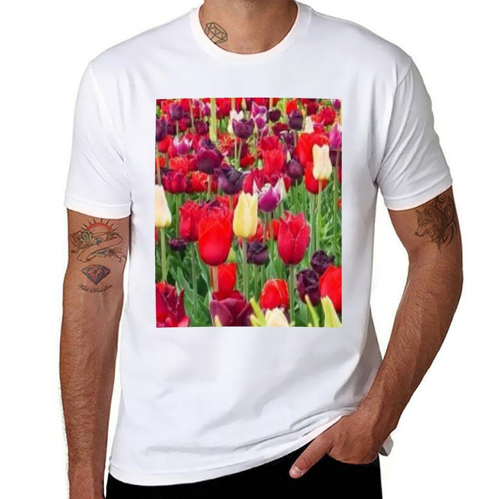 Tulips TShirt Unisex T Shirt Graphic TShirt