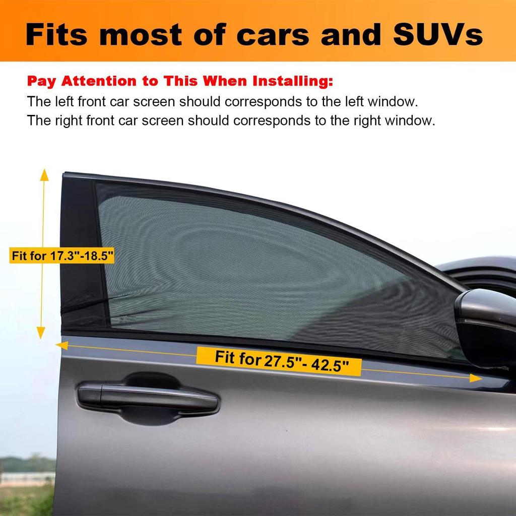 Универсальная выдвижная шторка-солнцезащитный козырек на автомобильное окно - Эластичная сетка для кемпинга и многого другого