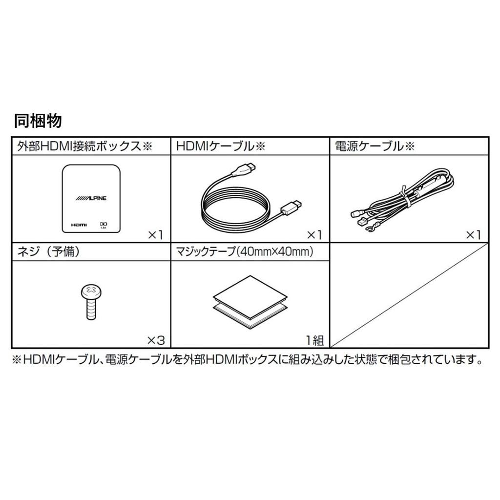 ALPINE Clear Sound Rear Vision External HDMI Connection Box KCU-610RV-VOD