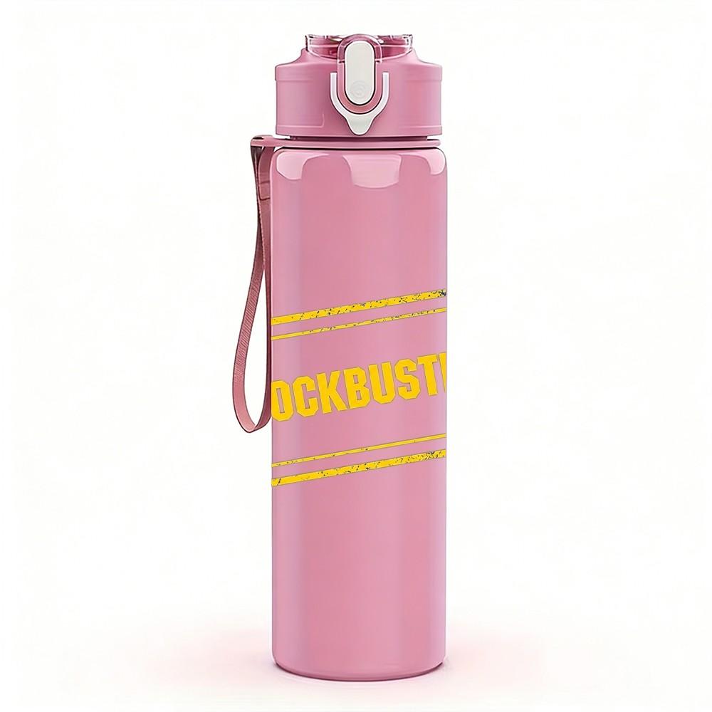 1PC Yellow Tag Label 750ml sports water bottle leakproof straw lid outdoor office home