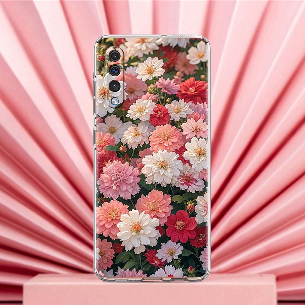 Чехол для телефона Samsung A56 A36 A26 A24 A16 A14 A12 A32 A50 A70 A22 A40 A34 A54 A42 A52 5G A04s A06 Мягкий Бледный Маленький Цветок