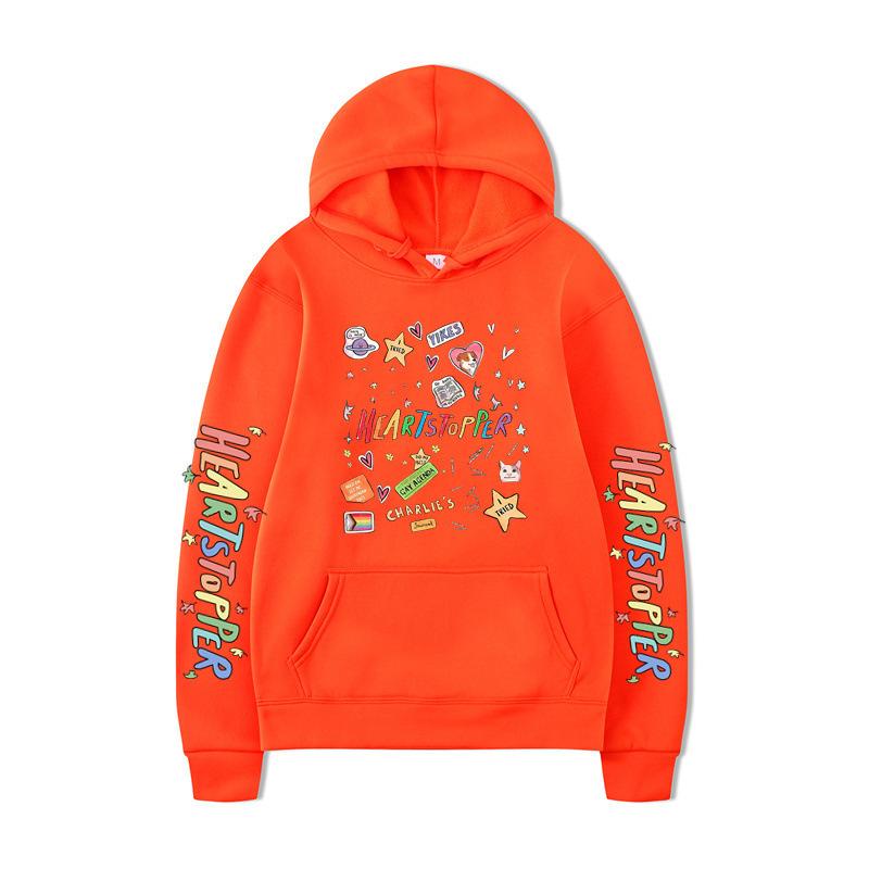 Nick And Charlie British Drama Heartstopper Jacket Loose Hoodie Hooded Sweater Man
