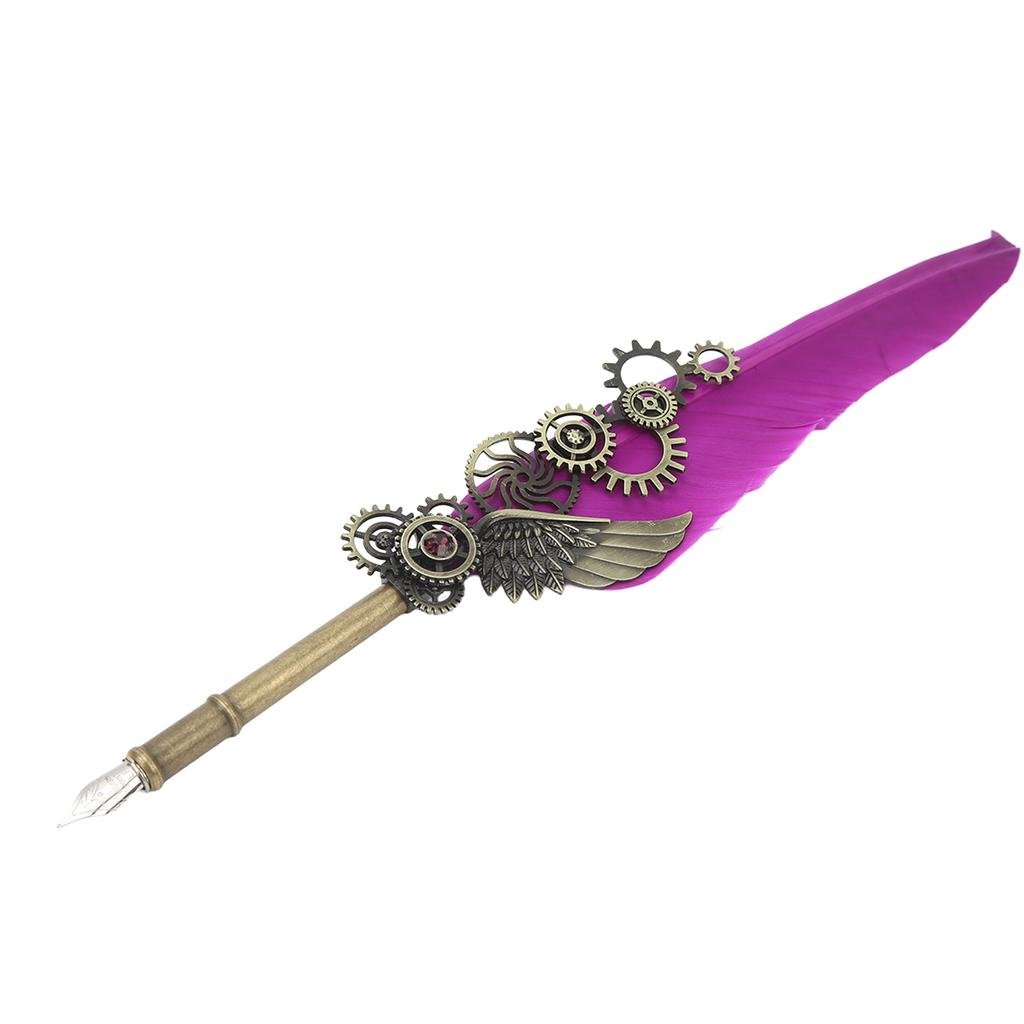  Набор ручек Vintage Dip Quill Pen Gift Set с 5 перьями для письма рисования практики Cal