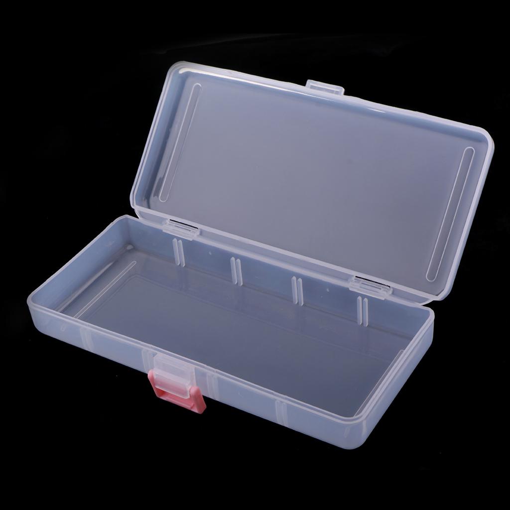 Прямоугольный пластиковый ящик для хранения электронных компонентов, оборудования, мелких деталей