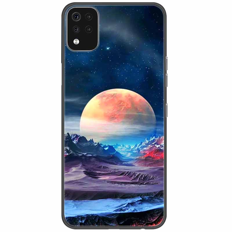 Чехол для телефона для LG K42 K52 K62 Q52 Чехол Мягкий Расписной Волк Силиконовые Черные Чехлы для LG K62 Чехлы K 42 Ударопрочный Funda для LGK52