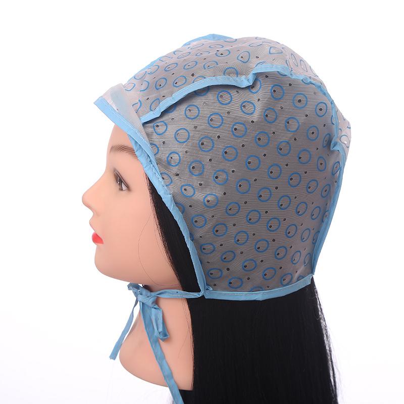 DIY Highlight Cap for Hair Coloring Disposable Hook & Loop Highlighting Tool with Needles Home Use Self-Service Hair Dyeing