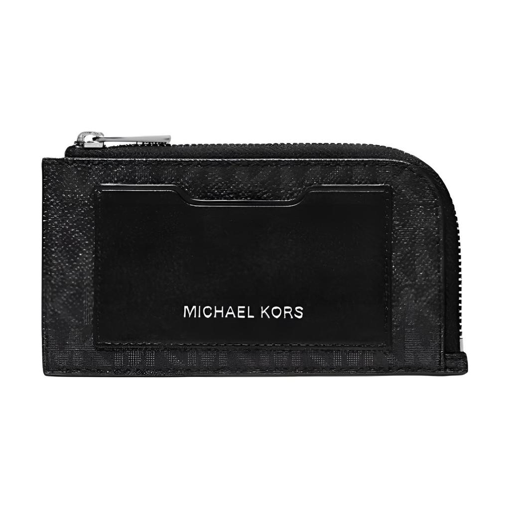 Michael Kors Кошелек из покрытого холста, Держатель для карт Мужской Черный 36S0LGFE6B-BLACK