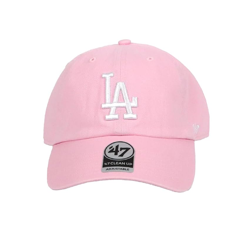 [47 Brand] Кепка 47 Los Angeles Dodgers Мужская и Женская Clean Up КЕПКА CLEAN UP Низкая Кепка Лепестково-Розовый Один Размер Подходит Всем