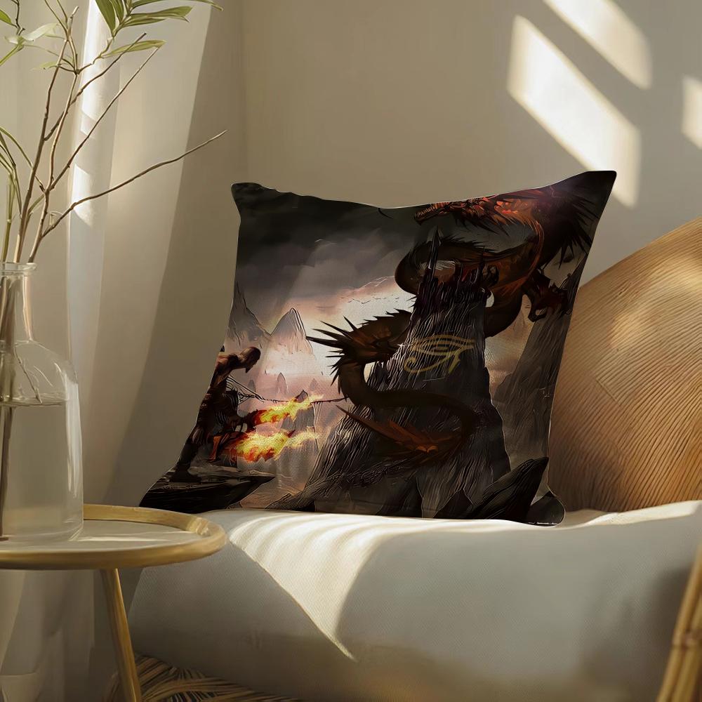 Gameg-Godofwarragnarok Pillow Case Pillowcase, Double-Sided Printed, Sofa Cushion, Bedroom Headboard