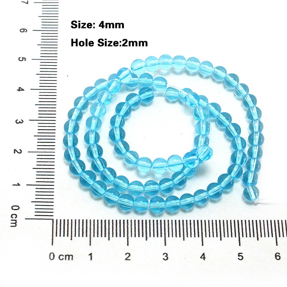 29-75шт стеклянные круглые бусины для изготовления ювелирных изделий DIY браслет-ожерелье