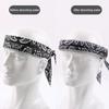 Summer Cooling Neck Wrap Printed Ice Towel Fast Cooling Head Scarf Bandana Keep Cool Headband for Gym Golf Yoga