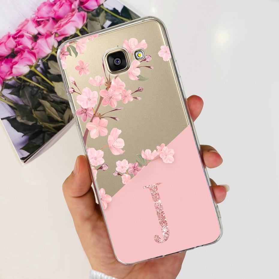 Чехол для телефона Samsung Galaxy A5 2016 / A5 2017 / A5 2015 Милый с буквами Мягкий силиконовый ТПУ чехол для Samsung A5 A 5 2016 2017