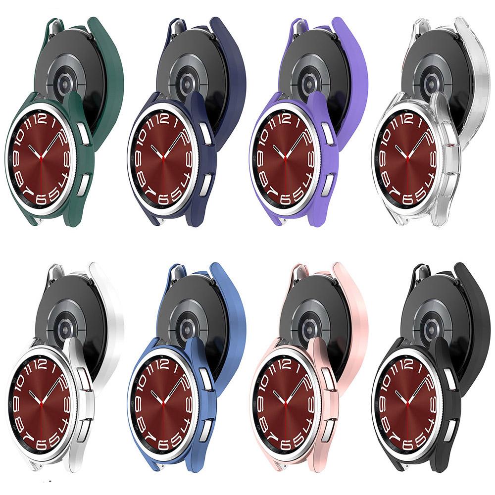 Полый защитный чехол из поликарбоната для Samsung Galaxy Watch 6, 40 мм, 44 мм, защитный чехол-бампер для Galaxy Watch 6 Classic, 43 мм, 47 мм