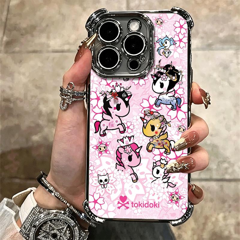 Япония T-Tokidokis Арт Мягкий Чехол Для Телефона Для iPhone 15 16 17 Air 14 Pro Max 16E Plus 13 12 Mini Покрытие Защита От Падения Fundas