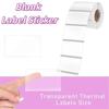 230Pcs Square/Round Self-Adhesive Label DIY Thermal Printing Paper Blank Label Sticker  Classroom