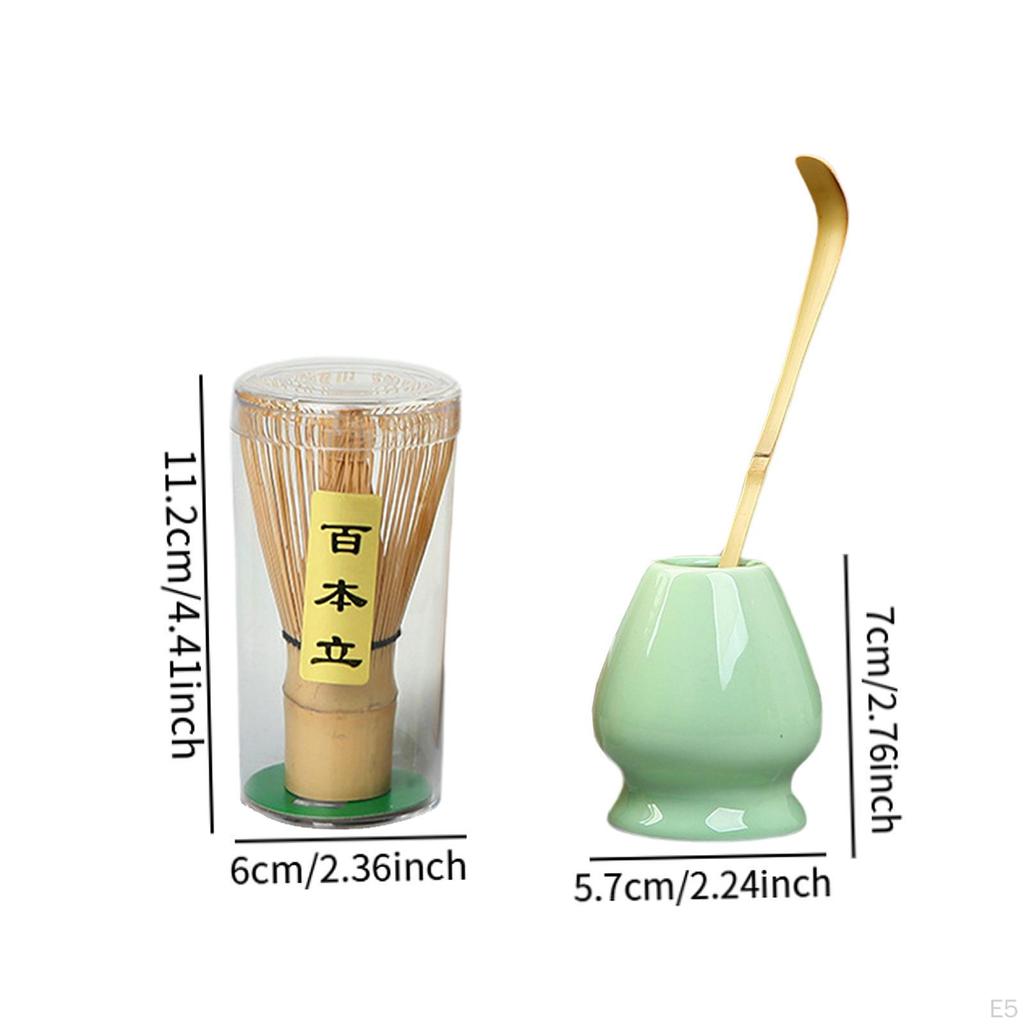 Японский набор для матча, современная чайная утварь, аксессуар, бамбуковый венчик, керамический венчик