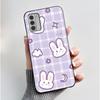 Чехол для Nokia G42 G310 5G Корпус Роскошный Милый Кролик Любовь Смешной Мультяшный Мягкий Силикон Черный ТПУ Защитный Чехол для Телефона Задняя Крышка