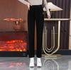 Women Wool Pant Winter Thick Warm Cashmere Pants Corduroy Female Solid Color Loose Trousers