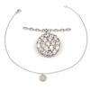 [R3723] - Silver Ankle Chain 'Sissi' Silver White (rhodium) - 8 Mm