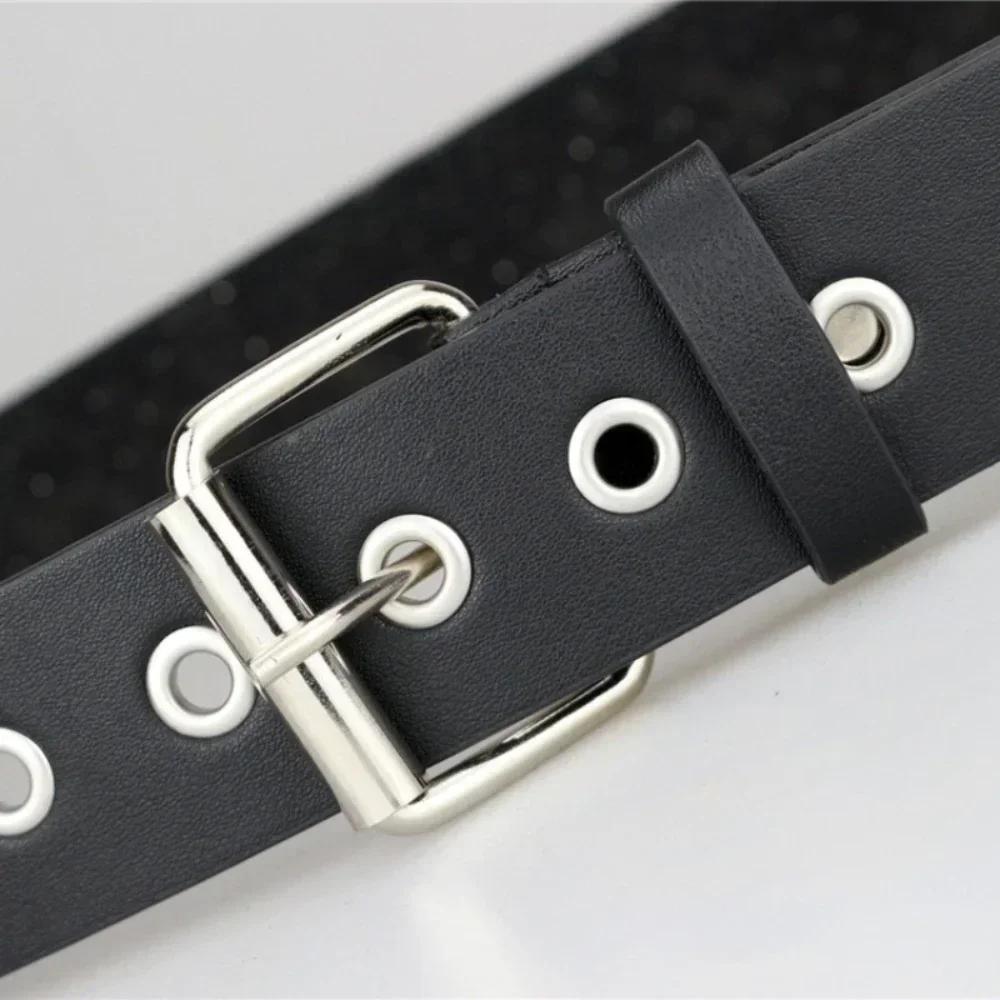 New Square Bead Rivet Belt Metal Pyramid Belt Men and Women Punk Hardware Jeans Belt Y2K Belt Designer Belt Women's Belts